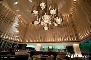 Yamm restaurant shows off the hotel's futuristic design style.