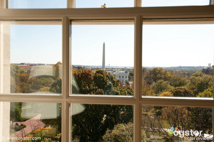 Die Obamas hatten einen Blick auf das Weiße Haus, als sie in den Wochen vor der Amtseinführung des Präsidenten im Hay-Adams blieben