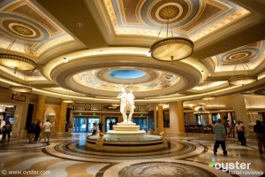 The lobby of Caesars Palace