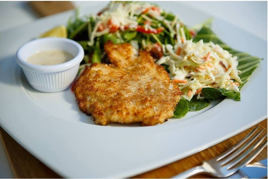 Coconut Crusted Grouper at Mr. Grouper's Restaurant (Photo credit: Facebook/Mr. Grouper's Restaurant)