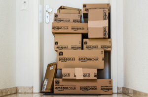 Photo Credit: Amazon Boxes via Frank Gaertner/Shutterstock