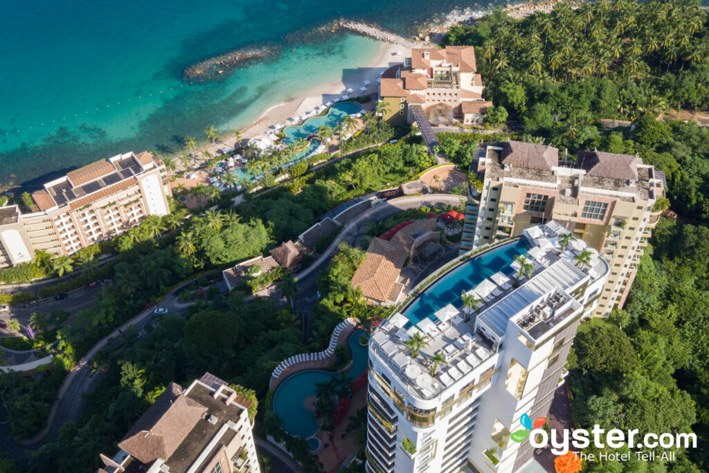 Vista aérea del Hotel Mousai