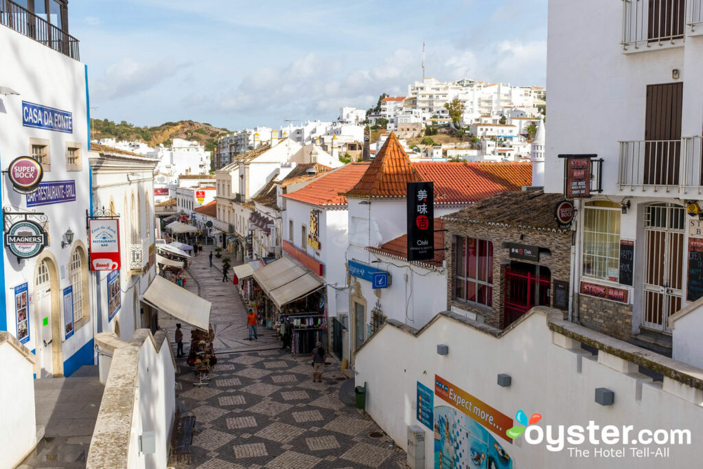 View over Albufeira's old town