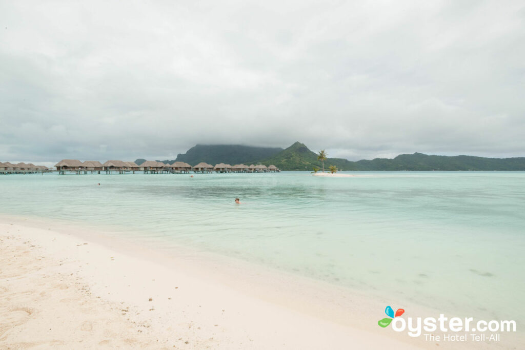 Beach at Four Seasons Resort Bora Bora/Oyster