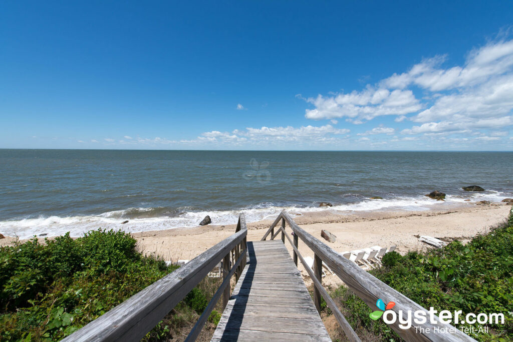 Beach at the Cliffside Resort Condominiums in Greenport, Long Island