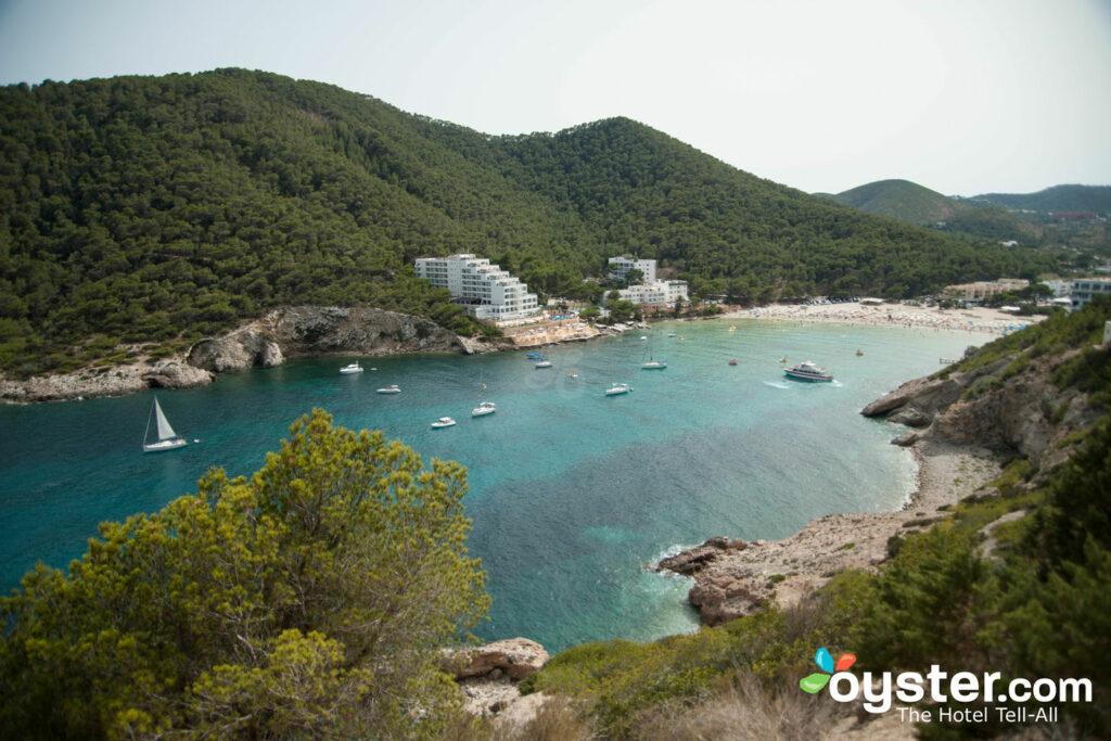 Beach at El Pinar Aparthotel, Cala Llonga/Oyster