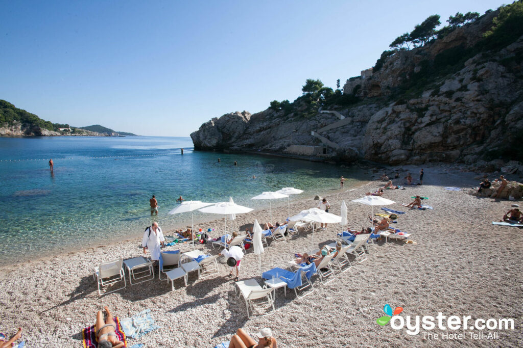 Der Strand im Hotel Bellevue Dubrovnik.