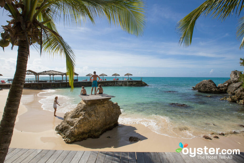 The beach at La Toubana Hotel and Spa in Guadeloupe