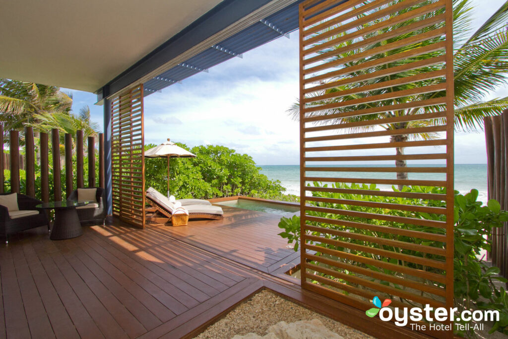 The Beachfront Studio Suite at the Rosewood Mayakoba