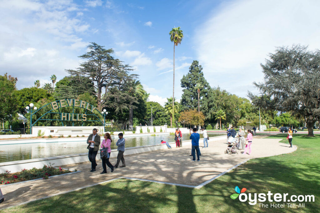 O bairro de Beverly Hills em Los Angeles