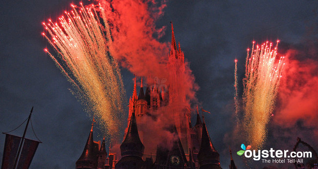 Lo spettacolo di fuochi d'artificio al Disney's Magic Kingdom