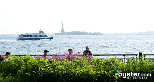 Battery Park in Lower Manhattan ist eine der versteckten Juwelen von NYC für Läufer