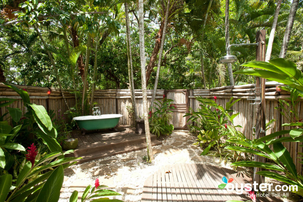 Outdoor Shower in the Fleming Villa at Goldeneye Hotel & Resort