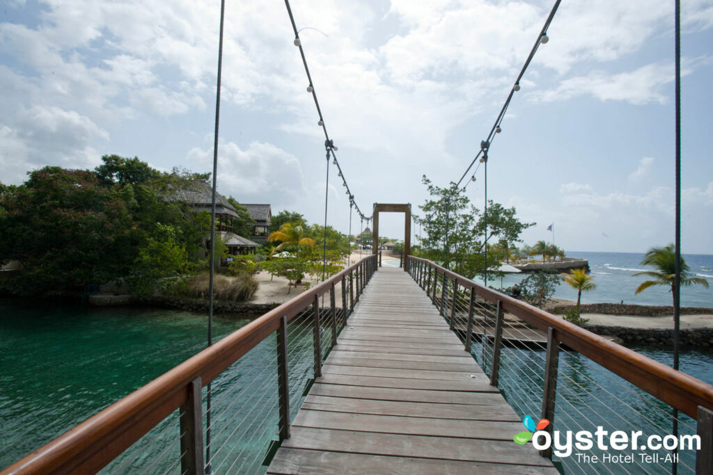 JAMAICA, Oracabessa. Goldeneye Hotel and Resort. View of the