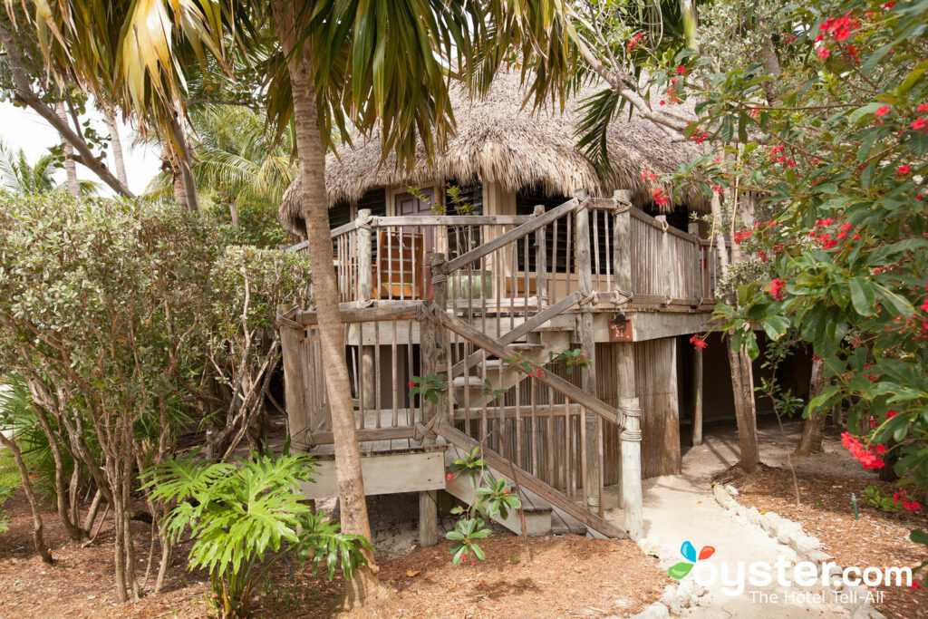 Techos de paja en el Little Palm Island Resort & Spa