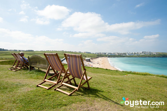 The Headland Hotel has scenic sea views.