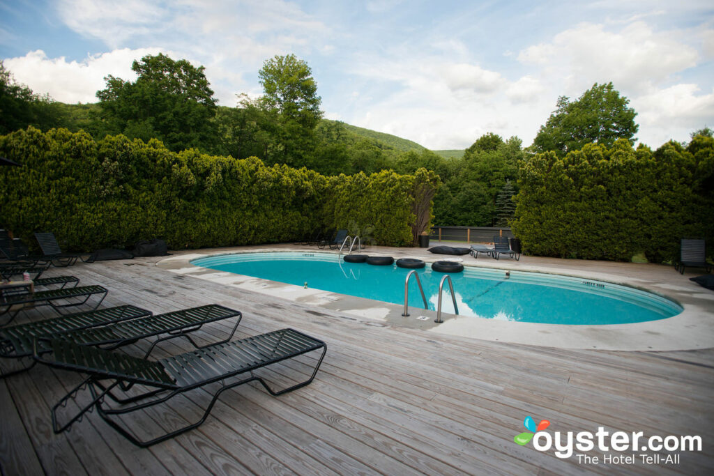 It's pool time with a view at The Graham & Co. in Phoenicia, NY