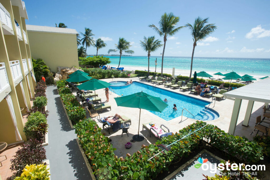 Blick vom Standardzimmer im Sea Breeze Beach House / Oyster