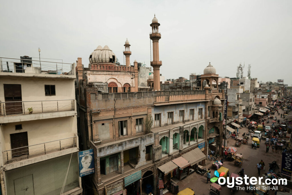 The crowded streets around the Paharganj backpacker enclave.