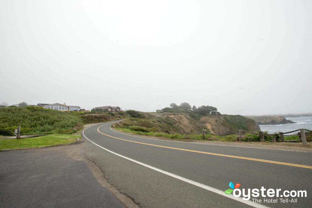 The misty,winding, and scenic PCH in Mendocino.