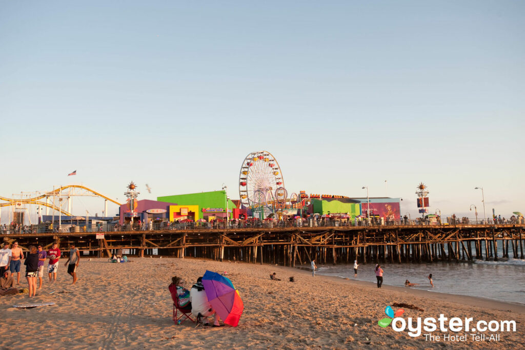 Quai de Santa Monica près du Huntley Hotel, Santa Monica Beach, Los Angeles / Oyster