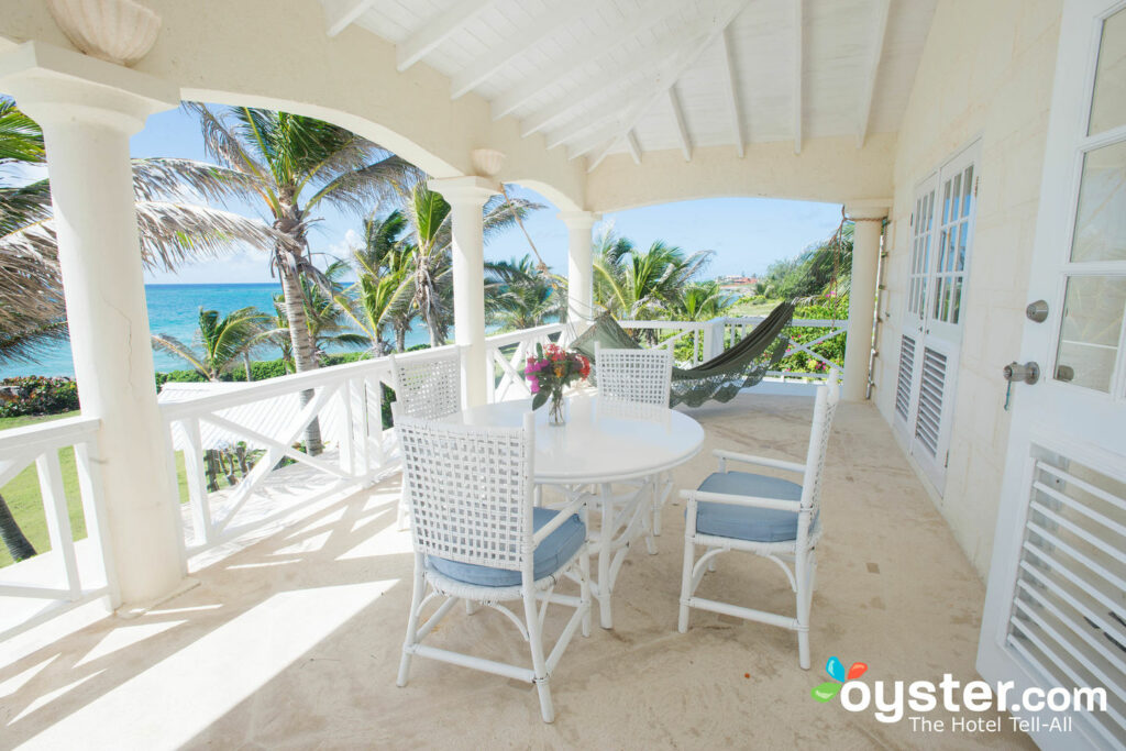 Balcony of the Sunset Two-Bedroom Apartment at Inchcape Seaside Villas