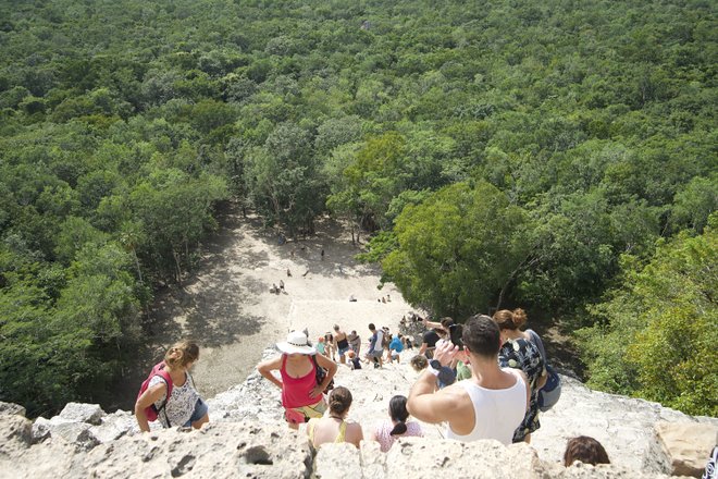 Top of the Mayan Ruins of Coba/Lara Grant