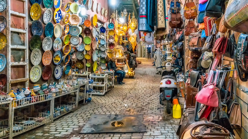 Souk à Marrakech; Steven DosRemedios / Flickr