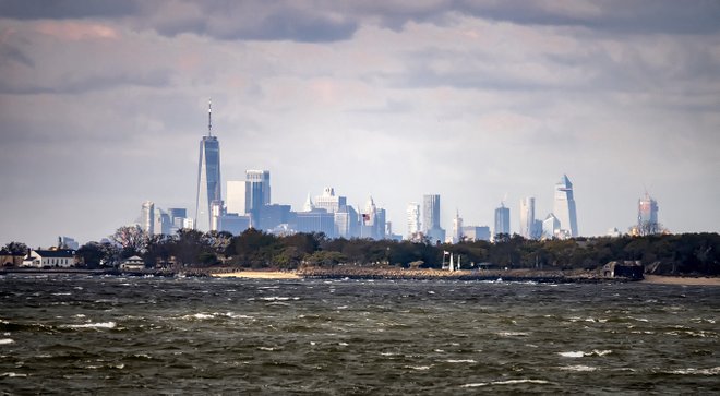 Manhattan skyline from Sandy Hook; James Loesch/Flickr