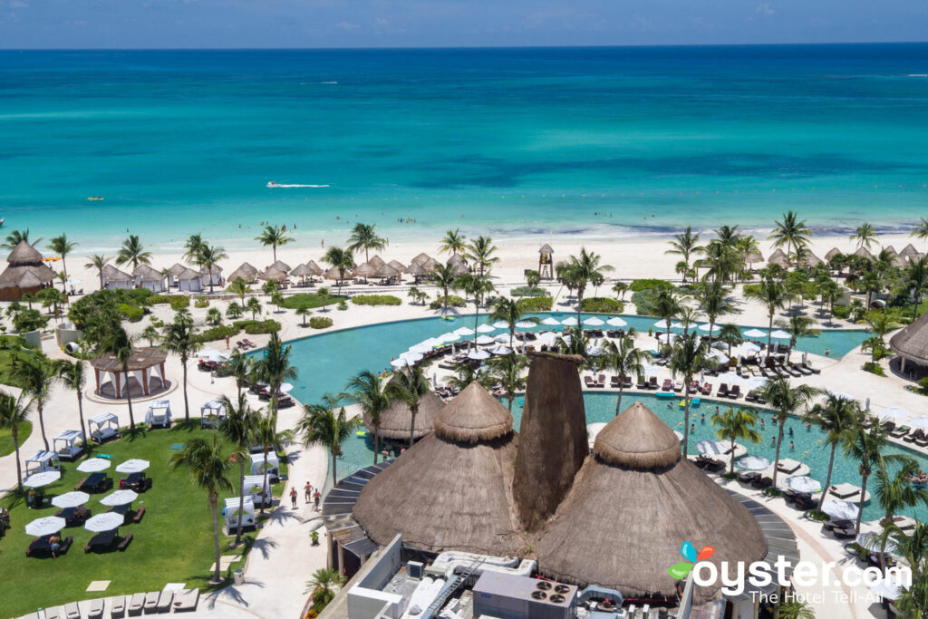 Vista aérea de segredos Maroma Beach Riviera Cancun