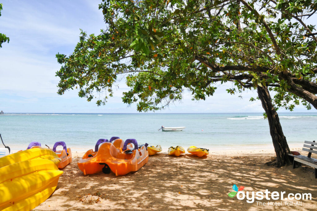 Plage, demi lune, jamaïque