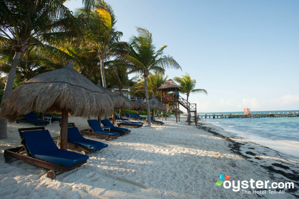 Beach at Desire Riviera Maya Pearl Resort, Mexico Beach at Desire Riviera Maya Pearl Resort, Mexico
