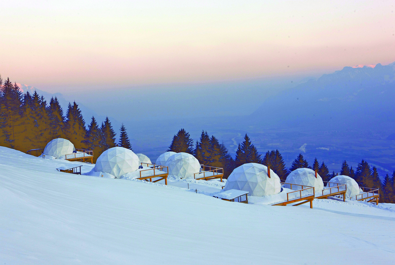 Foto mit freundlicher Genehmigung von Whitepod Eco-Luxury Hotel