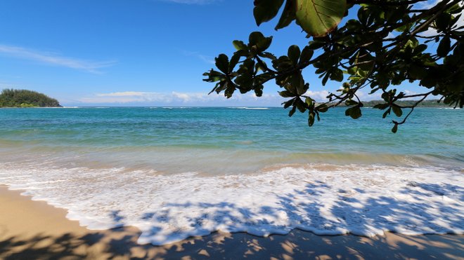 Hanalei Bay Beach Bild mit freundlicher Genehmigung von Robert Linsdell über Flickr .