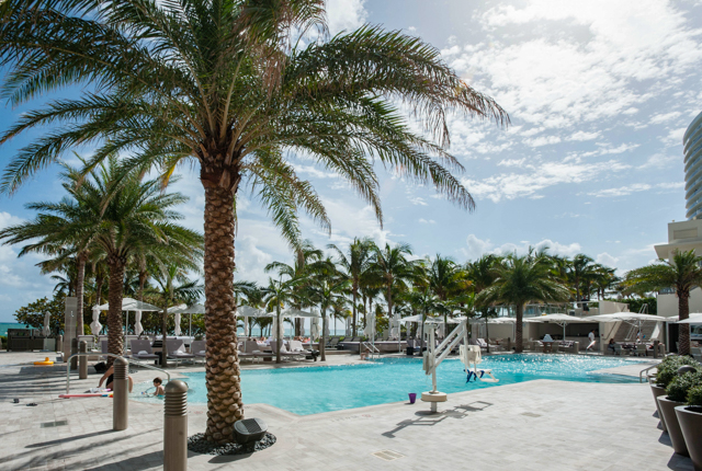 The mobility-friendly Ocean Pool at The St. Regis Bal Harbour in Miami/Oyster