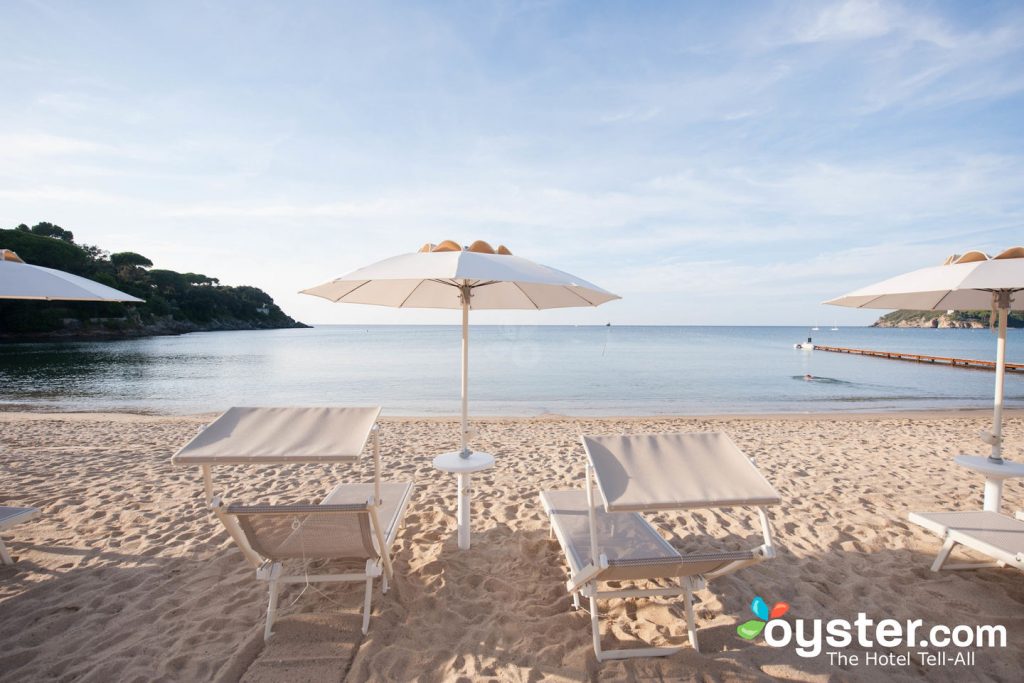 Beach at Hotel Del Golfo in Procchio