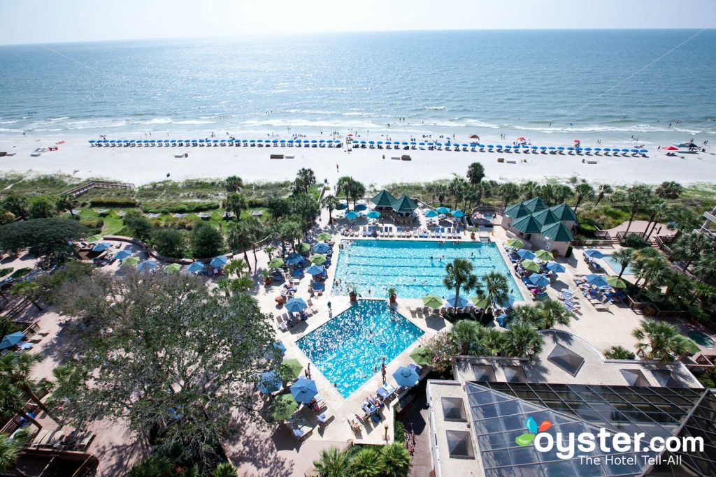 Piscine et plage à l' hôtel Hilton Head Marriott Resort & Spa / Oyster