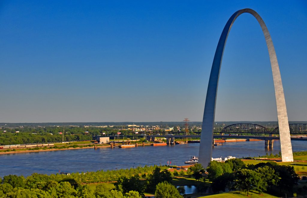 Gateway Arch in St. Louis, Missouri