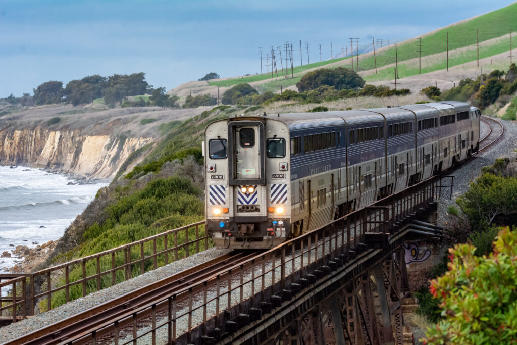 amtrak trip up california coast