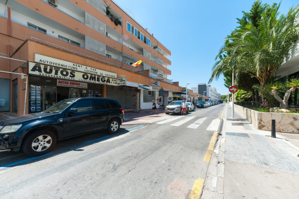 Street at the Globales Pionero in Mallorca