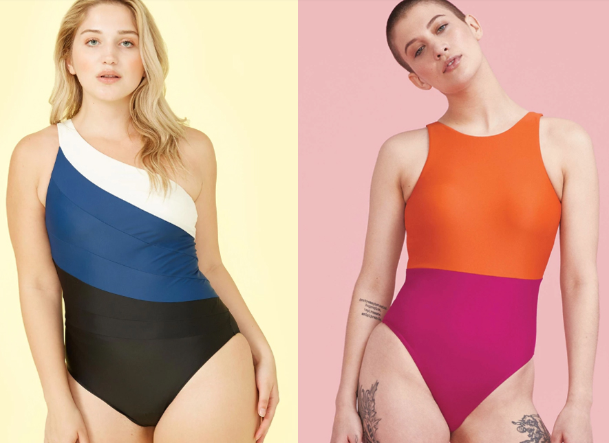 two women modeling swimsuits from Summersalt