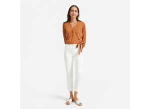 The Washable Silk Wrap Top from Everlane