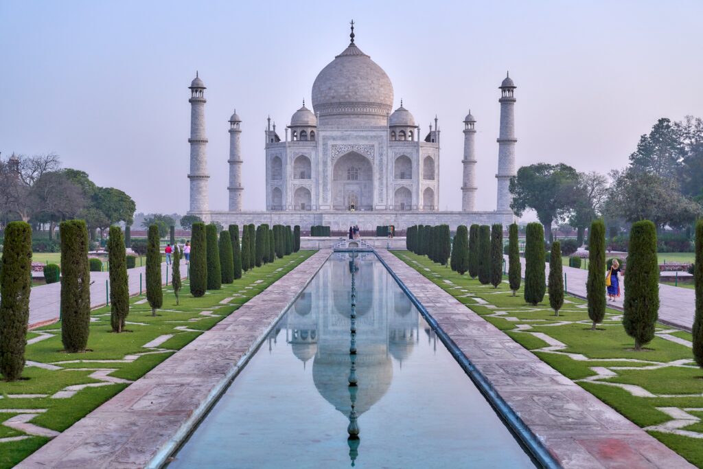 Taj Mahal at sunrise