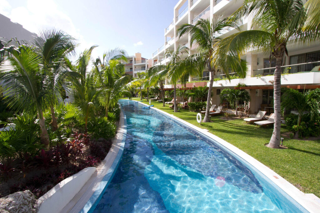 The Lazy River Pool at the Excellence Playa Mujeres