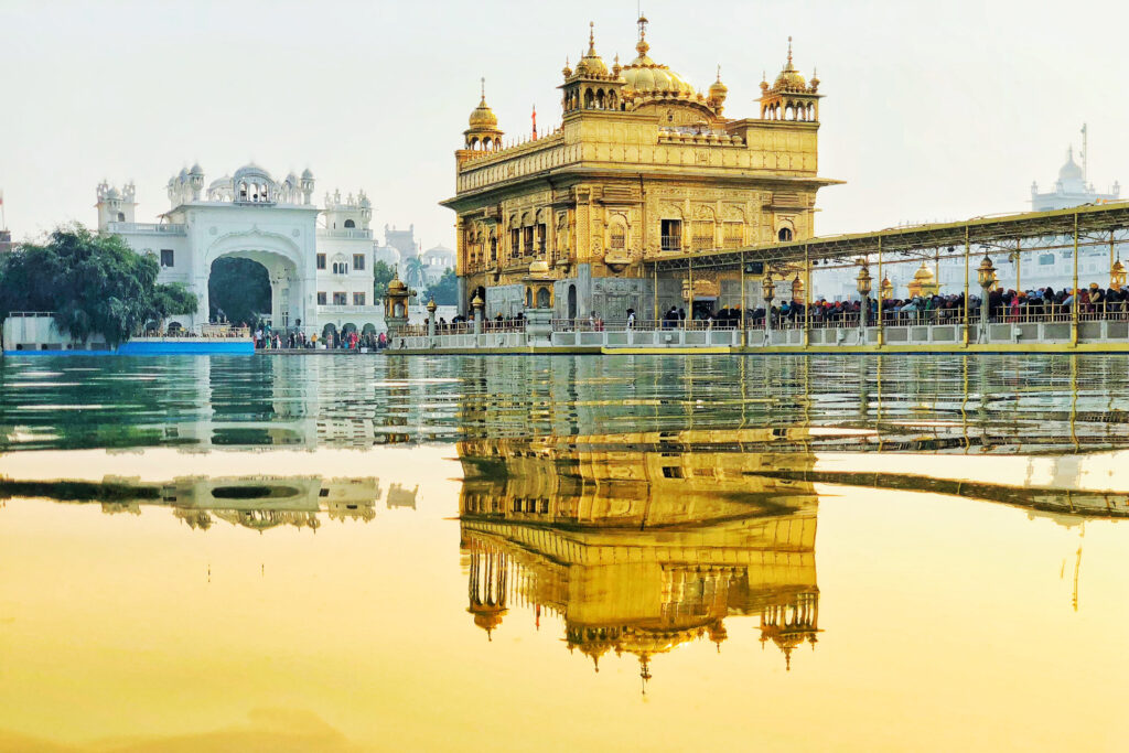 Golden Temple and reflection in the water