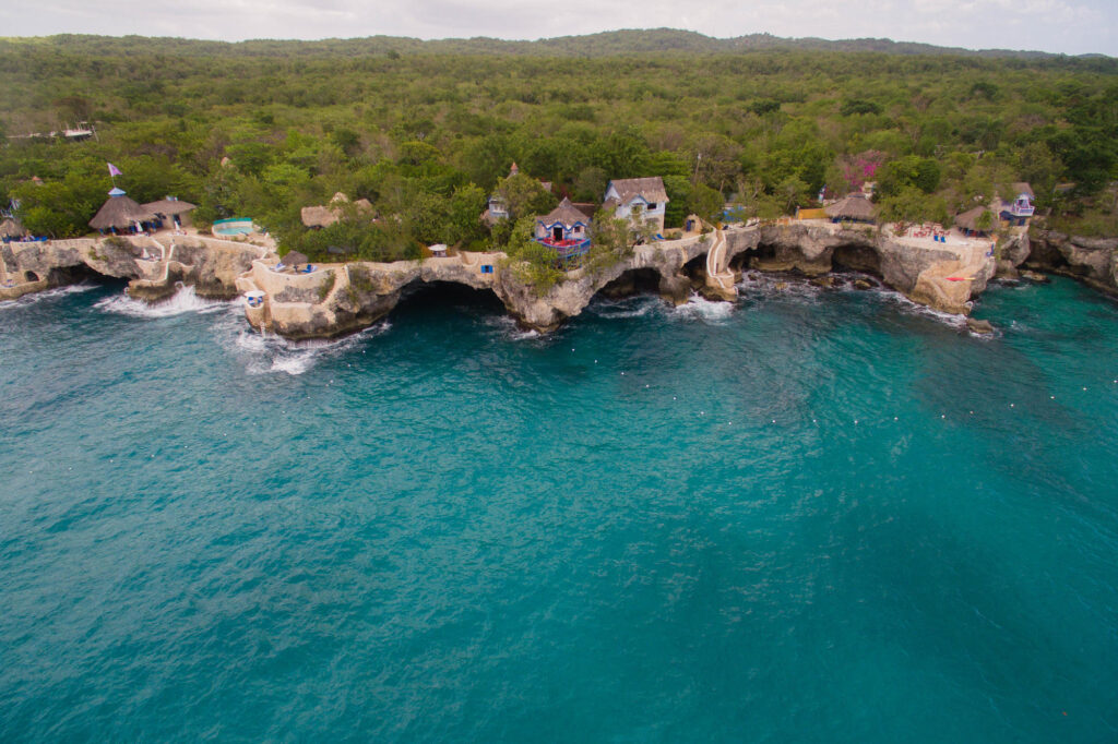 Aerial Photography at The Caves, Jamaica