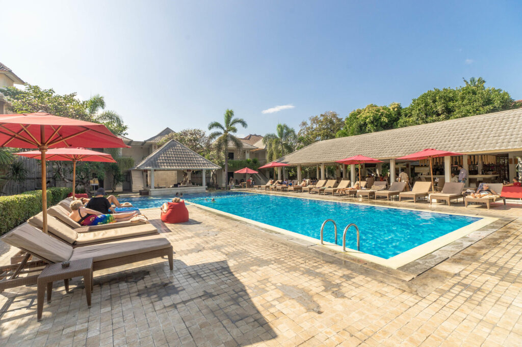 The Pool at the Dewi Sri Hotel