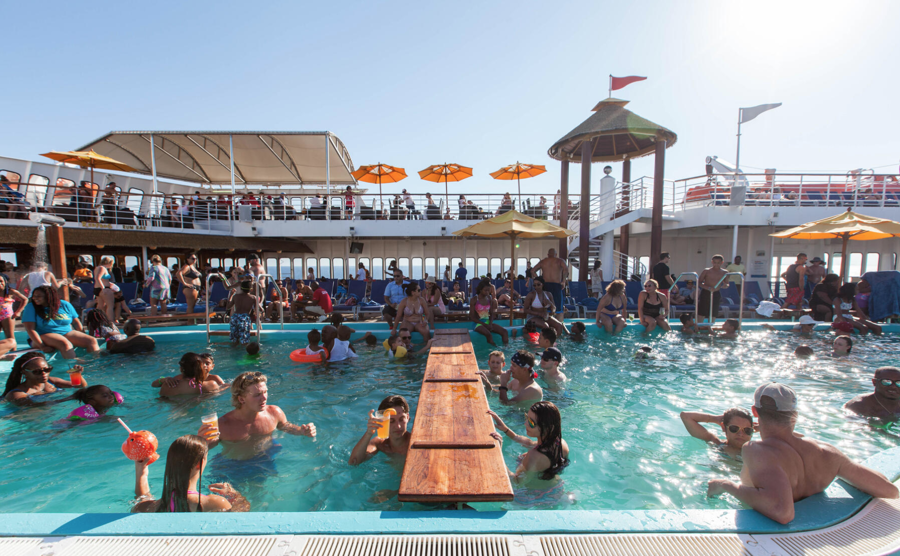 The Main Pool on the Carnival Fantasy/Oyster