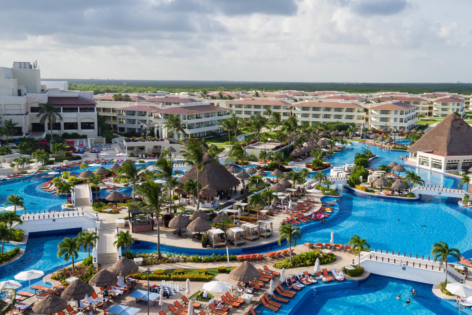 The main pool at the Moon Palace Cancun in the Sunrise section