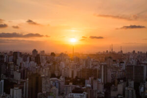 Sunset in Sao Paulo